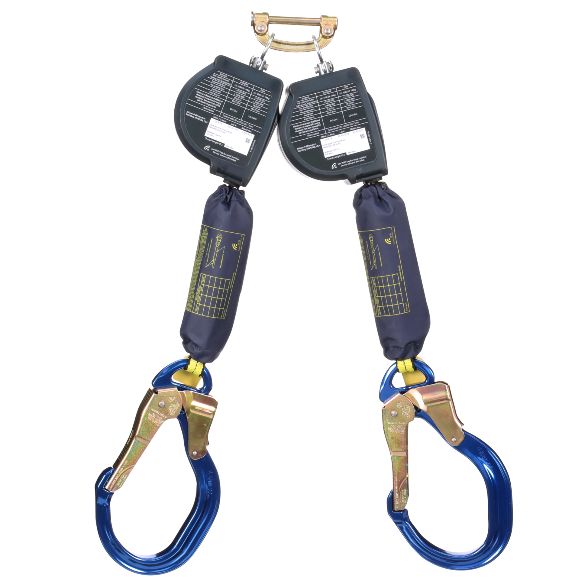 3M DBI-SALA Nano-Lok Extended Length Twin-Leg Personal Self-Retracting Lifeline - Web - 9 ft - 3100612