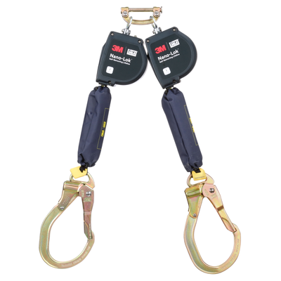 3M DBI-SALA Nano-Lok Extended Length Twin-Leg Personal Self-Retracting Lifeline - Web - 9 ft - 3100614