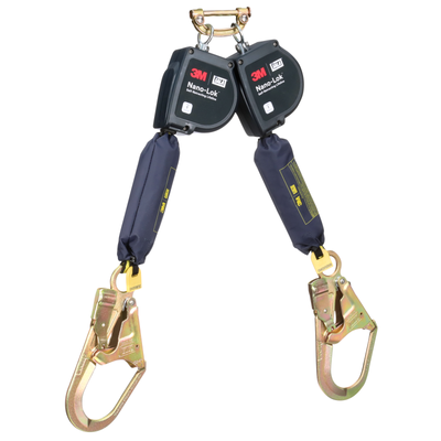 3M DBI-SALA Nano-Lok Extended Length Twin-Leg Personal Self-Retracting Lifeline - Web - 9 ft - 3100615