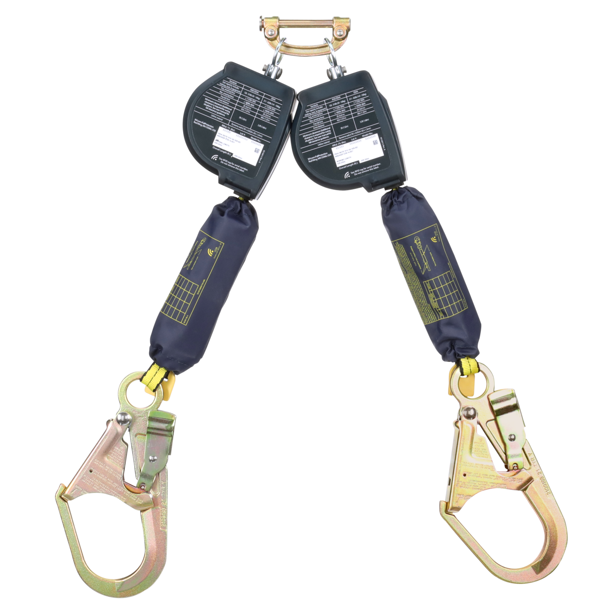 3M DBI-SALA Nano-Lok Extended Length Twin-Leg Personal Self-Retracting Lifeline - Web - 9 ft - 3100615
