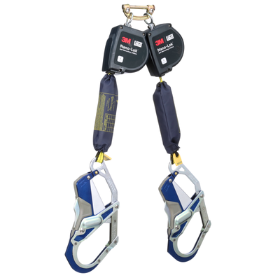 3M DBI-SALA Nano-Lok Extended Length Twin-Leg Personal Self-Retracting Lifeline - Web - 9 ft - 3100616