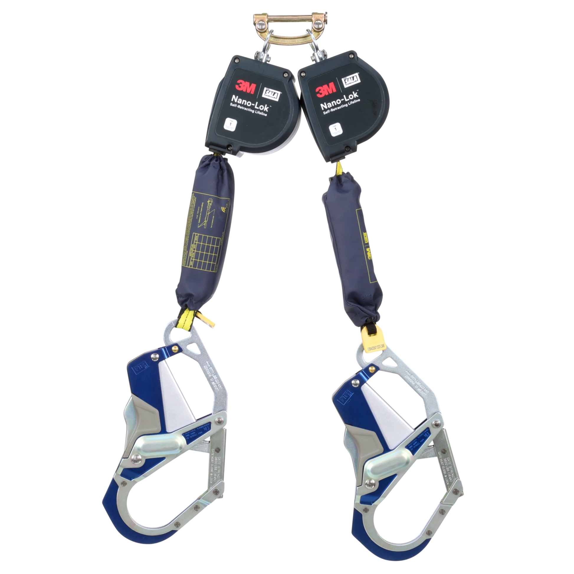 3M DBI-SALA Nano-Lok Extended Length Twin-Leg Personal Self-Retracting Lifeline - Web - 9 ft - 3100616