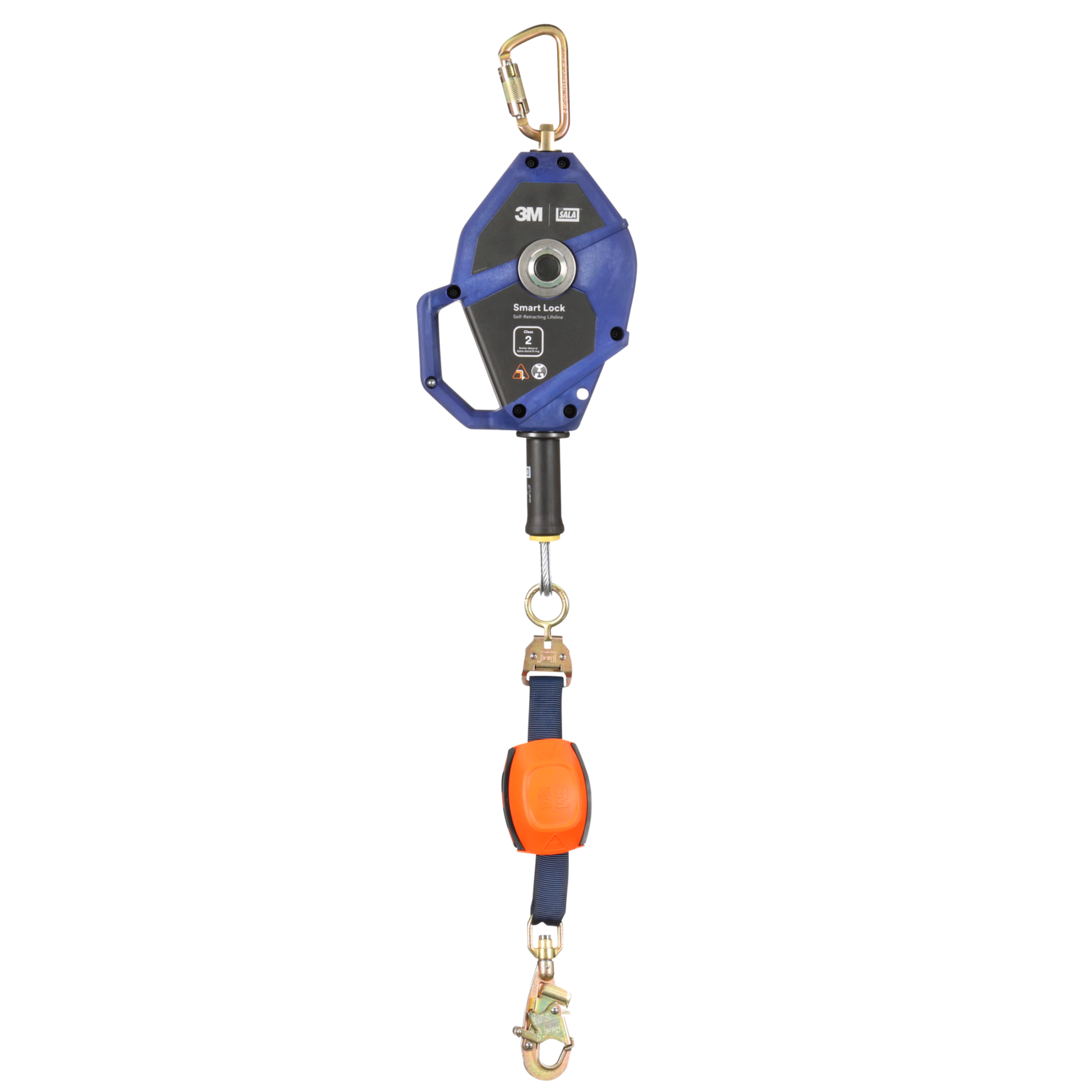 3M DBI-SALA Smart Lock Edge Modular Self Retracting Lifeline - Galvanized Cable - Steel Swivel Snap Hook - 20 ft - Class 2 - 3503850