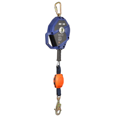 3M DBI-SALA Smart Lock Edge Self Retracting Lifeline - Galvanized Cable - Steel Swivel Snap Hook - 20 ft - Class 2 - 3503880