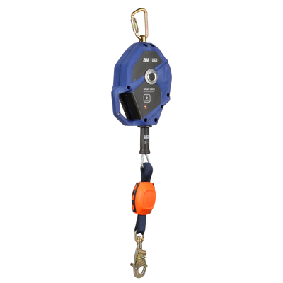 3M DBI-SALA Smart Lock Edge Self Retracting Lifeline - Galvanized Cable - Steel Swivel Snap Hook - 30 ft - Class 2 - 3503881
