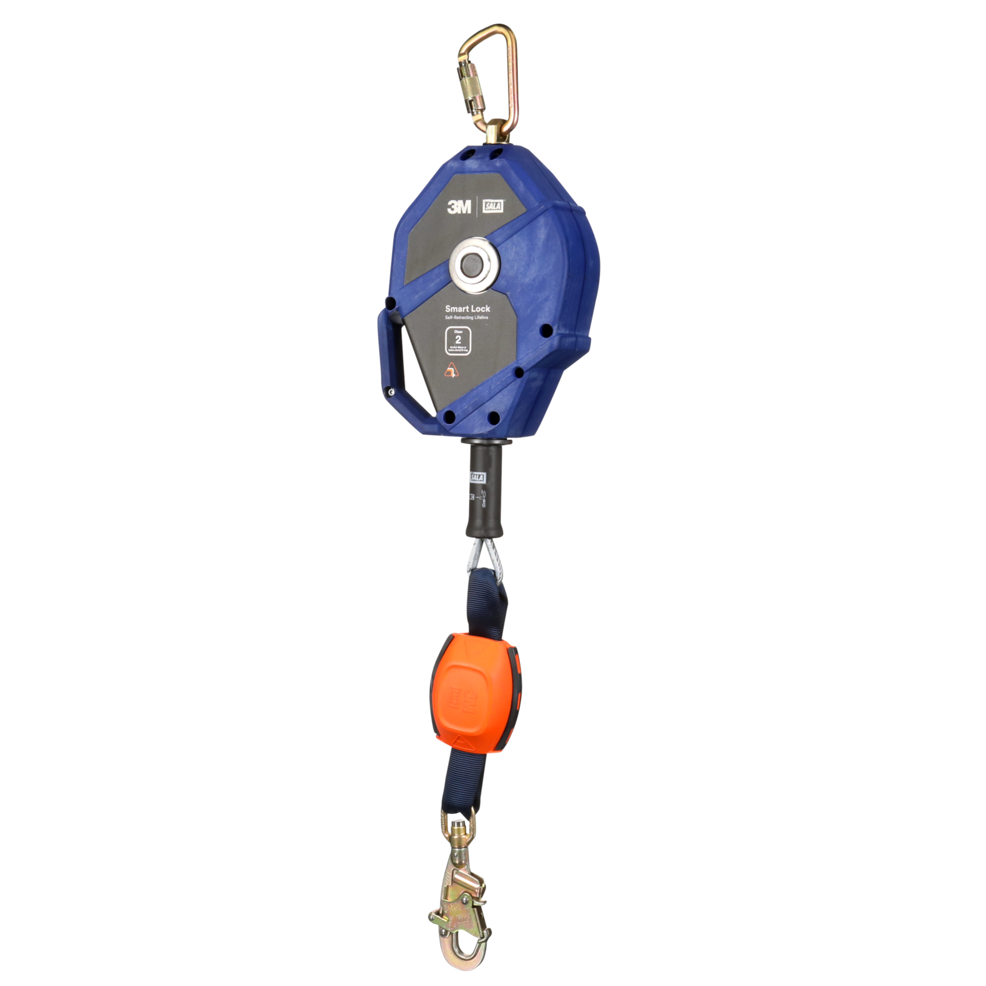 3M DBI-SALA Smart Lock Edge Self Retracting Lifeline - Galvanized Cable - Steel Swivel Snap Hook - 30 ft - Class 2 - 3503881