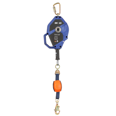 3M DBI-SALA Smart Lock Edge Modular Self Retracting Lifeline - Galvanized Cable - Steel Swivel Snap Hook - 30 ft - Class 2 - 3503890