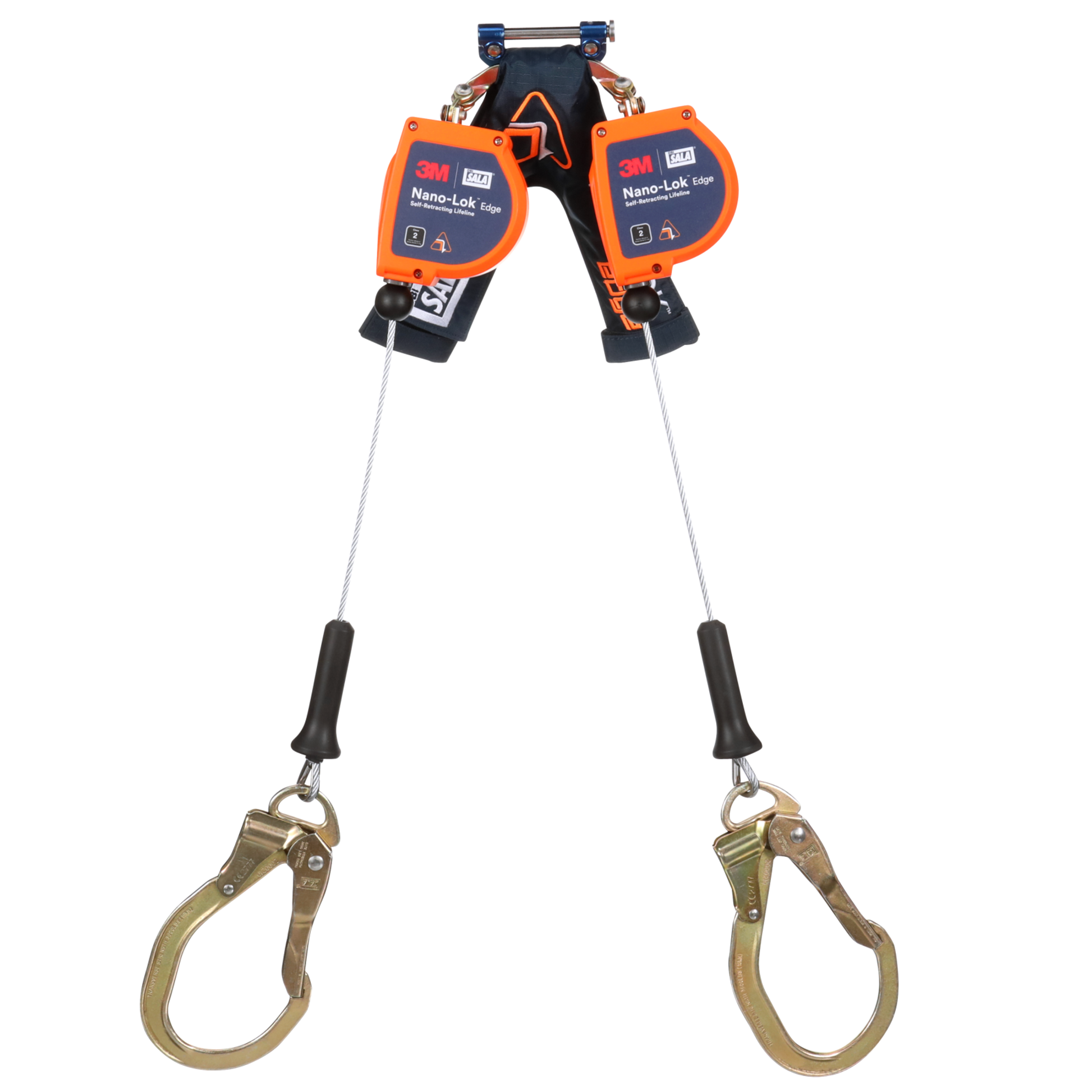 3M DBI-SALA Nano-Lok edge Twin-Leg Personal Self-Retracting Lifeline - Galvanized Cable - 8 ft - 3500276