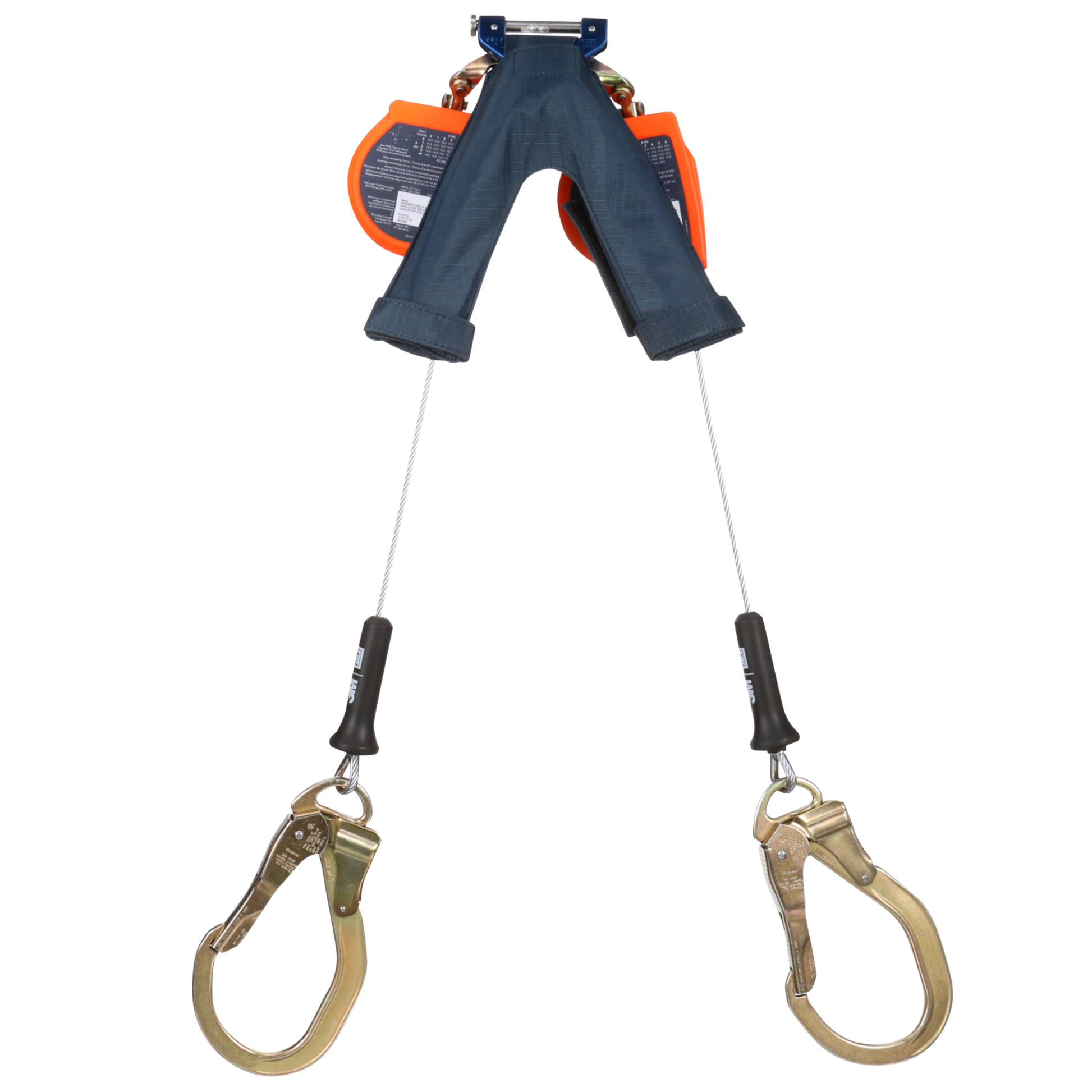 3M DBI-SALA Nano-Lok edge Twin-Leg Personal Self-Retracting Lifeline - Galvanized Cable - 8 ft - 3500276