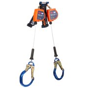 3M DBI-SALA Nano-Lok Edge Twin-Leg Personal Self Retracting Lifeline Cable - Aluminum Rebar Lock Hook 8 ft. Class 2 ANSI - 3500277