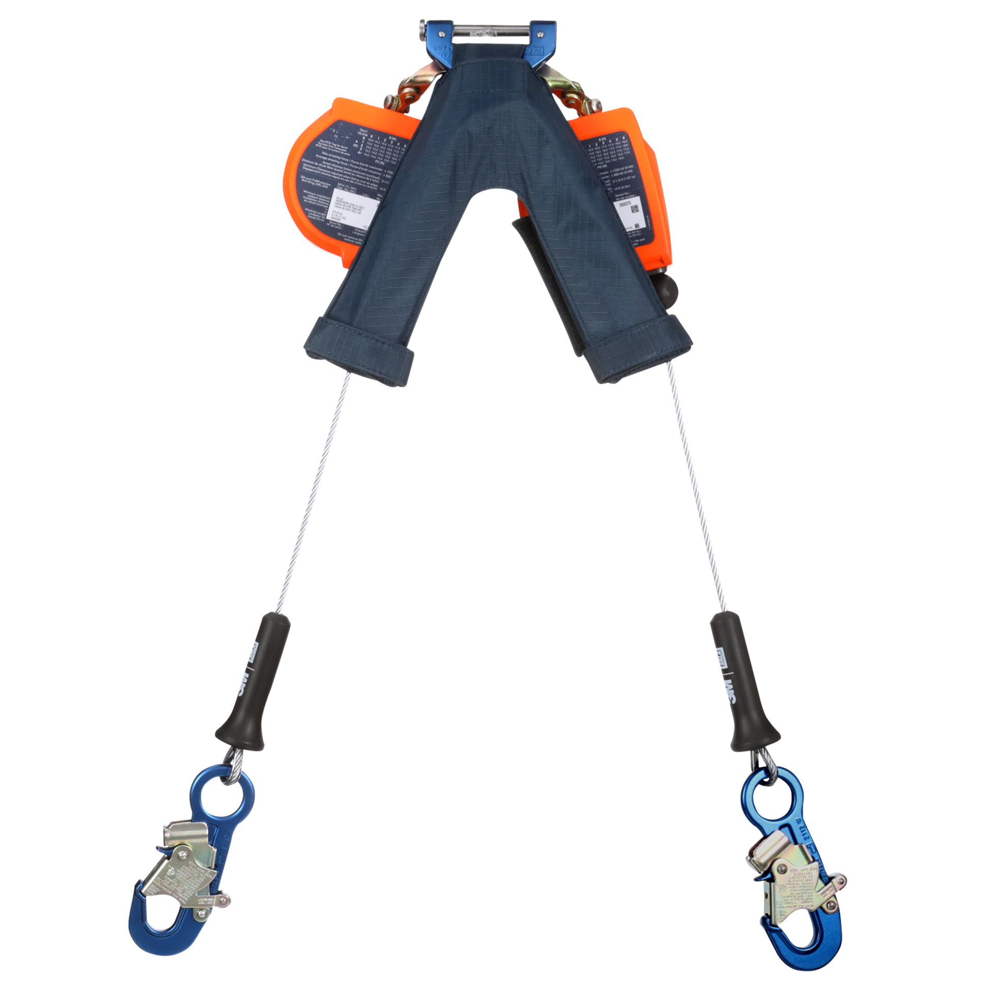 3M DBI-SALA Nano-Lok edge Twin-Leg Personal Self-Retracting Lifeline - Galvanized Cable - 8 ft - 3500285