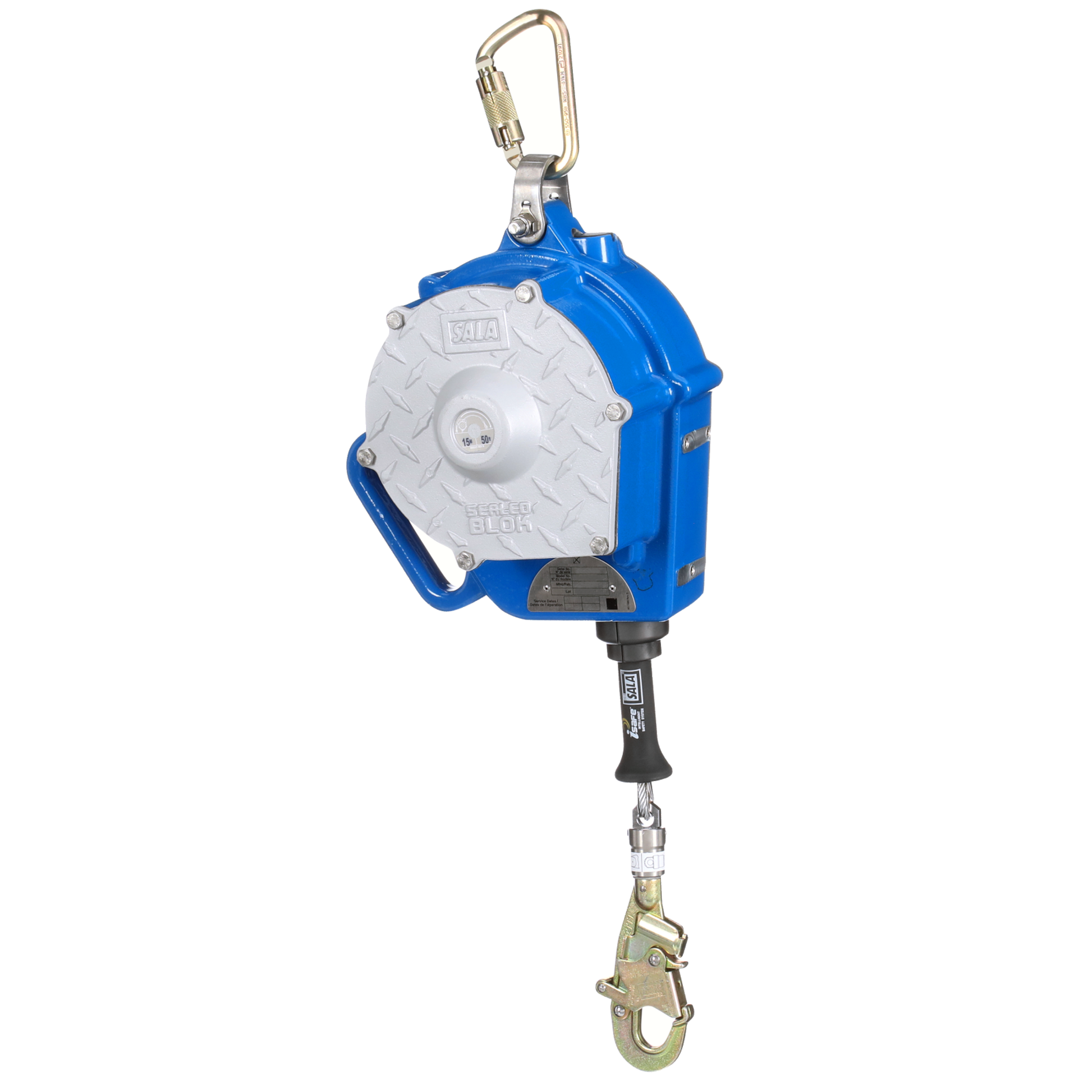 3M DBI-SALA Sealed-Blok Self Retracting Lifeline - Stainless Steel Cable - Swivel Snap Hook - 50 ft. - Class 1 - ANSI - 3400135