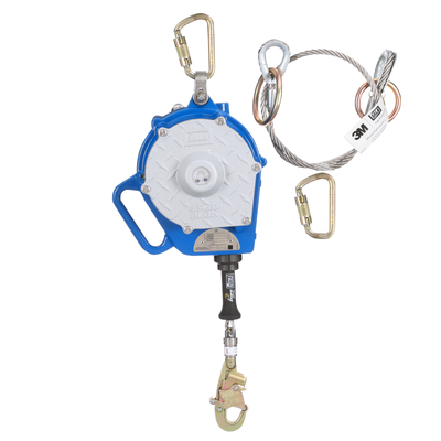 3M DBI-SALA Sealed-Blok 3-Way Retrieval Self-Retracting Lifeline - Stainless Steel Cable - Snap Hook - 50 ft - Class 1 - 3400149