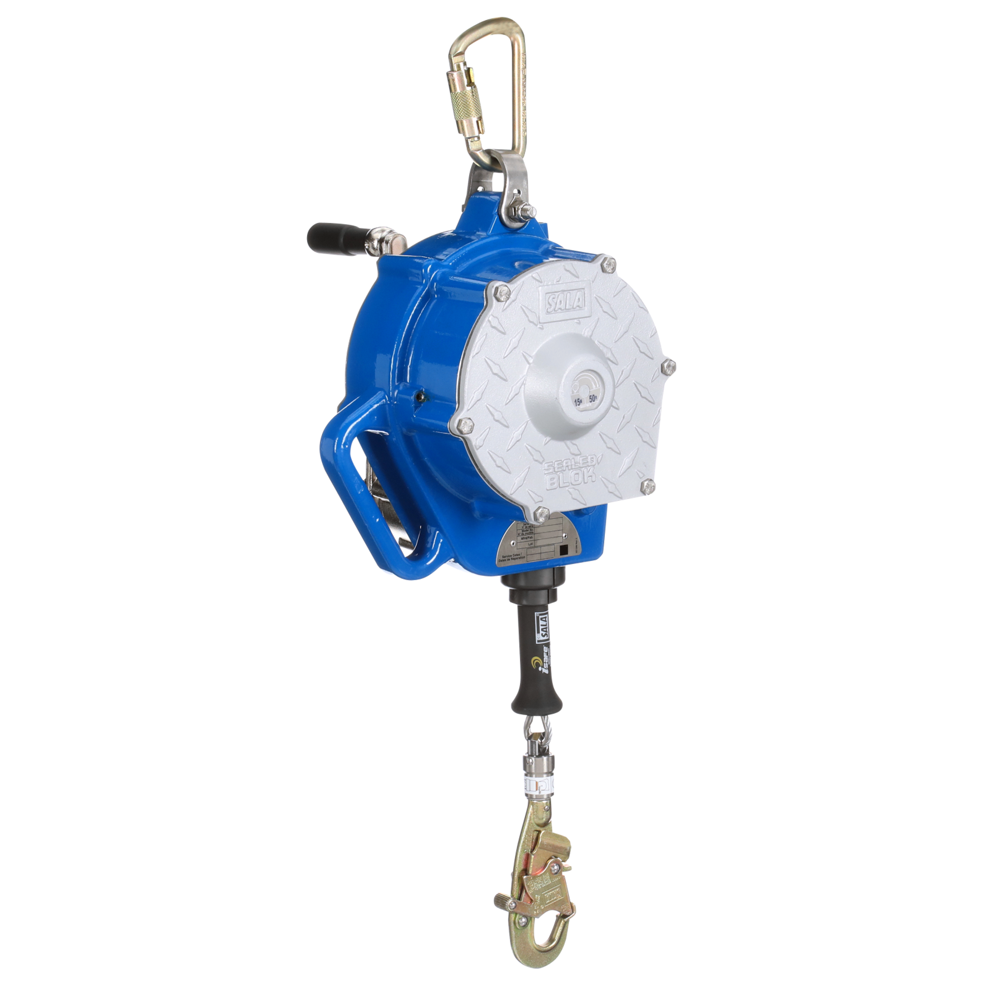 3M DBI-SALA Sealed-Blok 3-Way Retrieval Self-Retracting Lifeline - Stainless Steel Cable - Snap Hook - 50 ft - Class 1 - 3400149