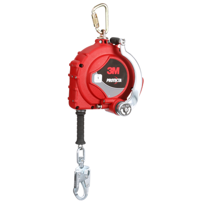3M Protecta 3-Way Retrieval Self-Retracting Lifeline - Stainless Steel Cable - Steel Snap Hook - 50ft. - Class 1 - ANSI - 3590051