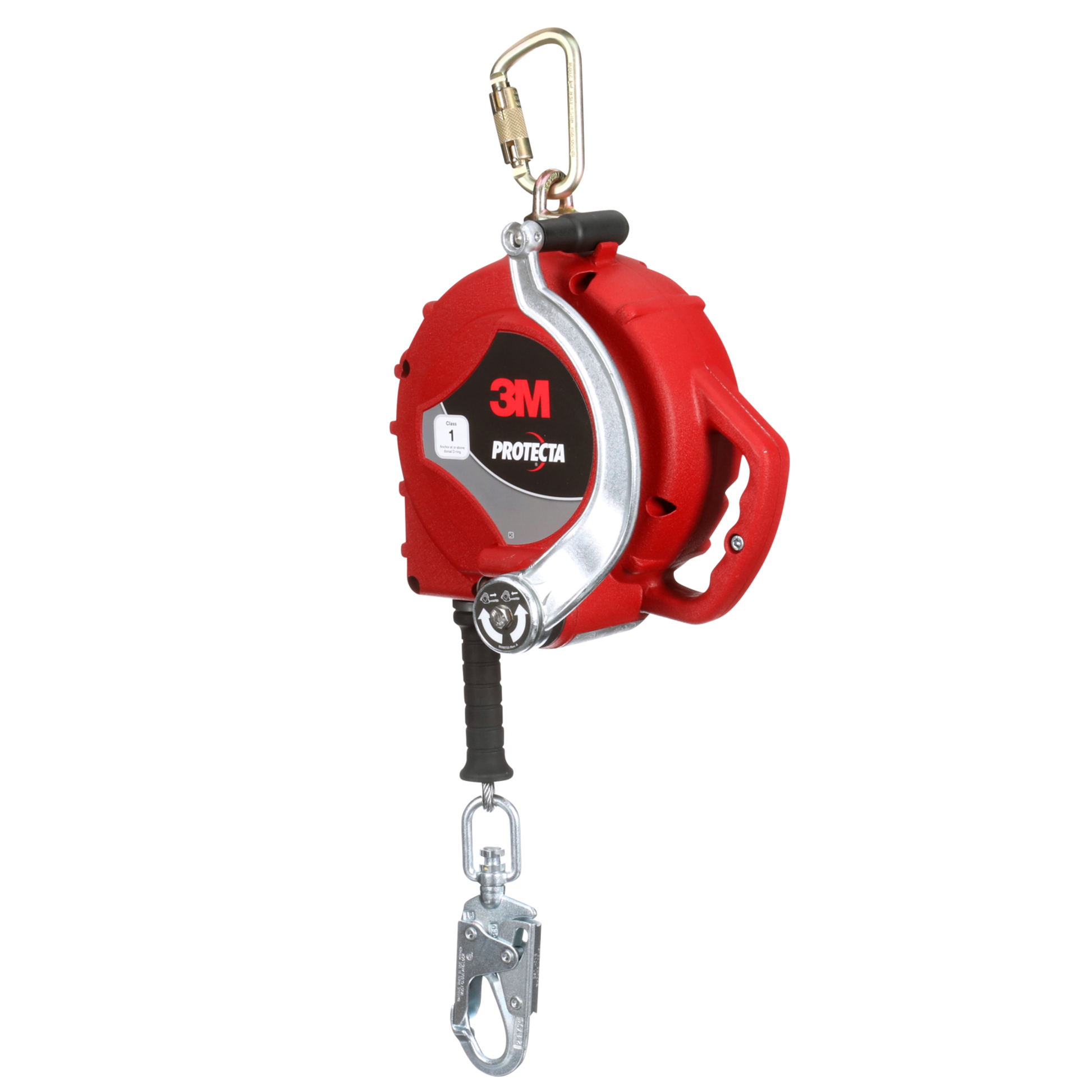 3M Protecta 3-Way Retrieval Self-Retracting Lifeline - Stainless Steel Cable - Steel Snap Hook - 50ft. - Class 1 - ANSI - 3590051