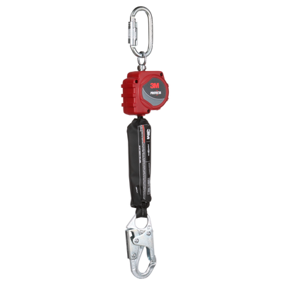 3M Protecta Self-Retracting Lifeline with Carabiner - Web - Steel Snap Hook - 6 ft - 3100506