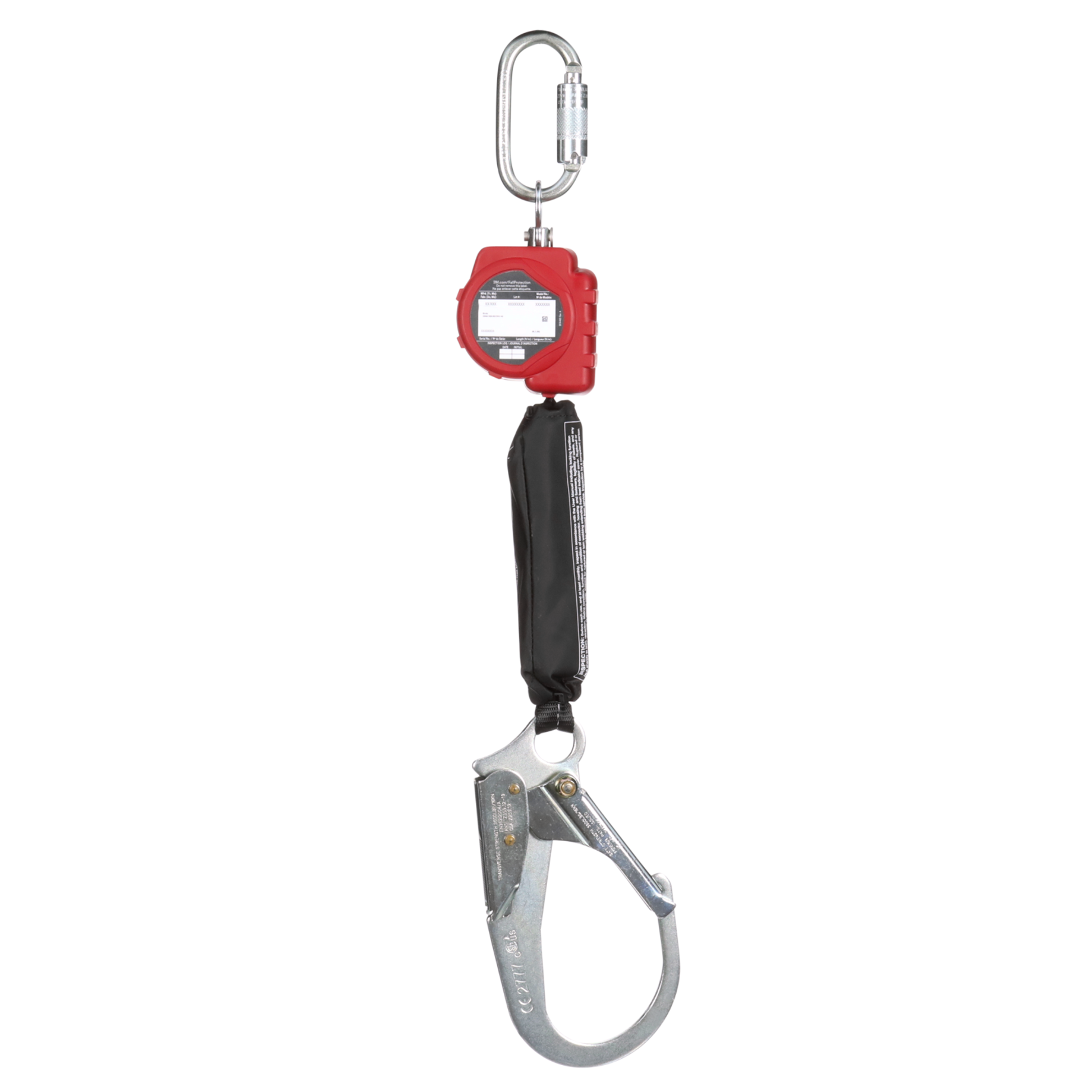 3M Protecta Self-Retracting Lifeline with Carabiner - Web - Steel Rebar Hook - 6ft - 3100508