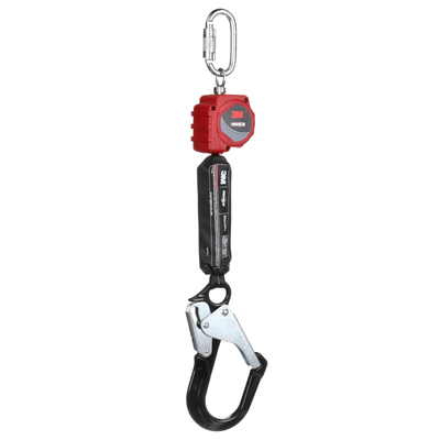3M Protecta Self-Retracting Lifeline with Carabiner - Web - Aluminum Rebar Hook - 6 ft - 3100509
