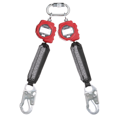 3M Protecta Twin-Leg Self-Retracting Lifeline - Web - Steel Snap Hook - 6 ft - 3100510