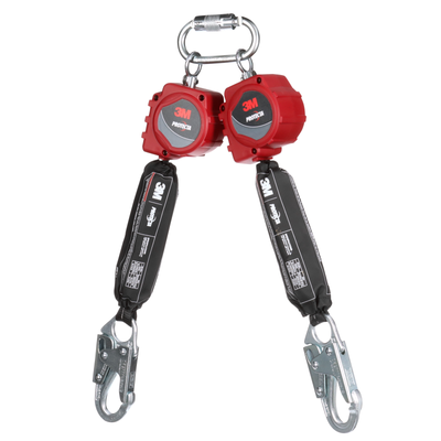 3M Protecta Twin-Leg Self-Retracting Lifeline - Web - Steel Snap Hook - 6 ft - 3100510