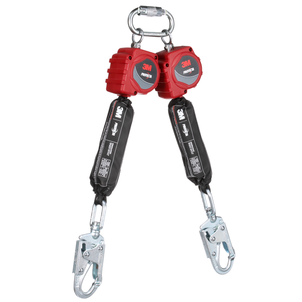 3M Protecta Twin-Leg Self-Retracting Lifeline - Web - Swivel Snap Hook - 6 ft - 3100511
