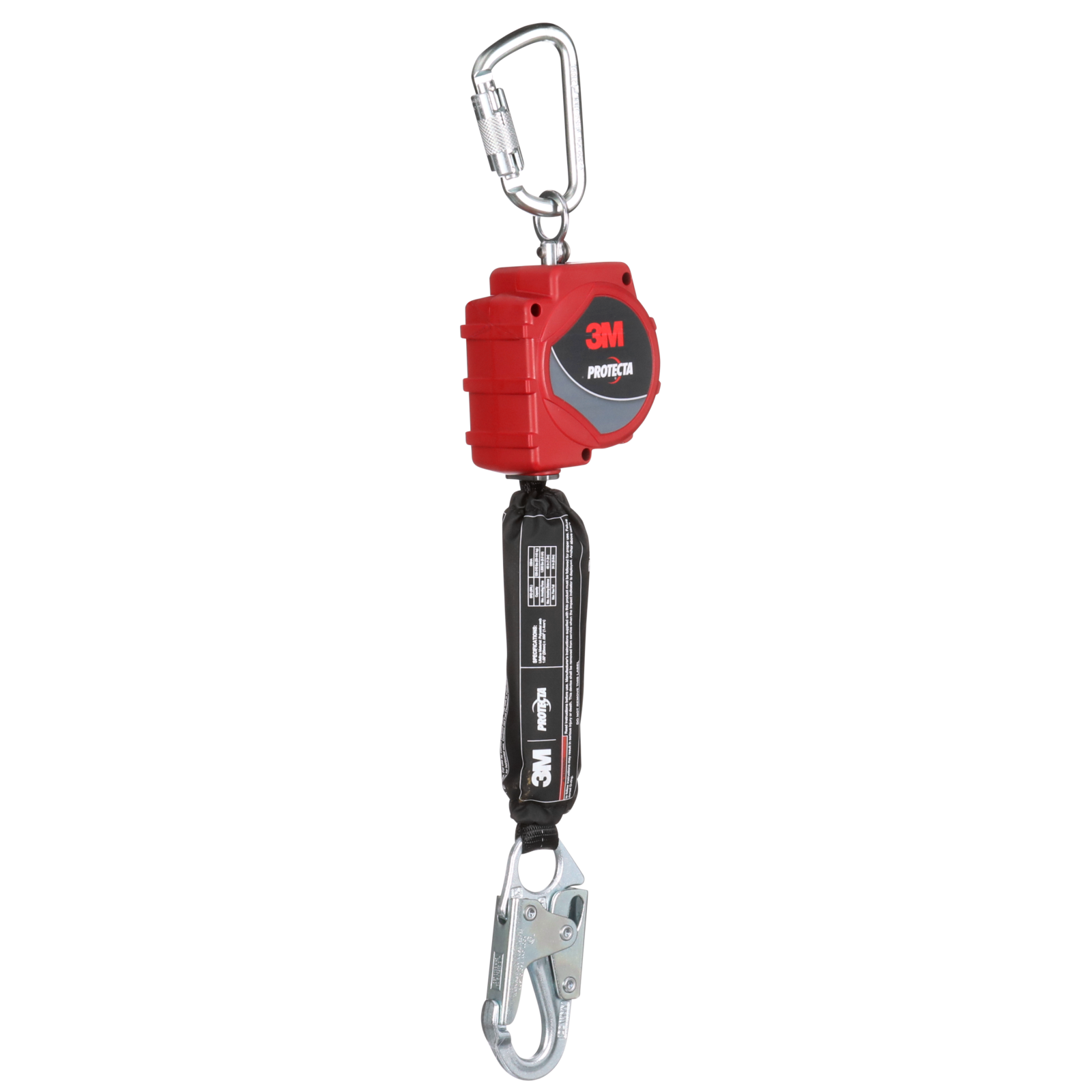 3M Protecta Self-Retracting Lifeline with Carabiner - Web - Steel Snap Hook - 11ft - 3100513