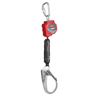 3M Protecta Self-Retracting Lifeline with Carabiner - Web - Steel Rebar Hook - 11 ft - 3100515
