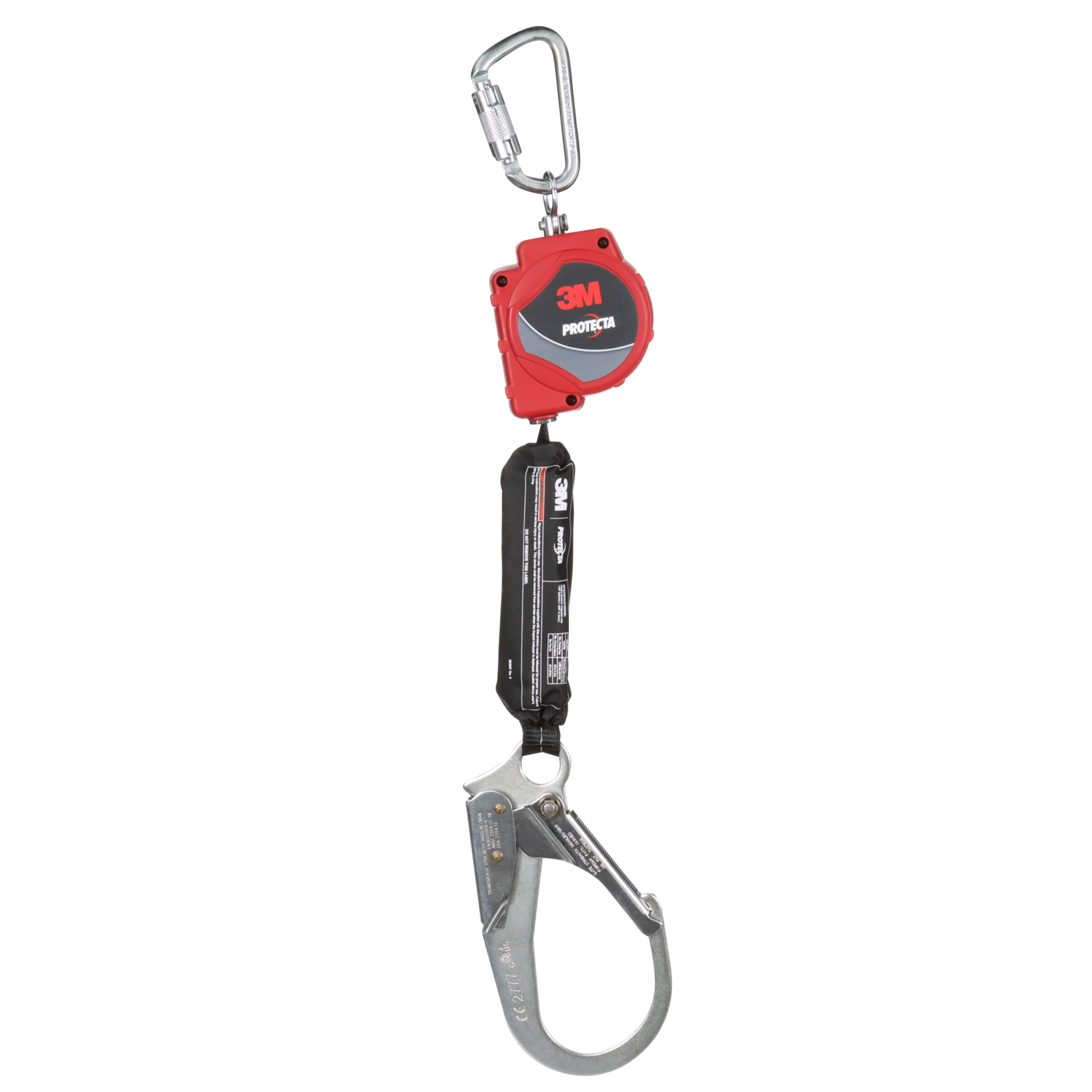 3M Protecta Self-Retracting Lifeline with Carabiner - Web - Steel Rebar Hook - 11 ft - 3100515