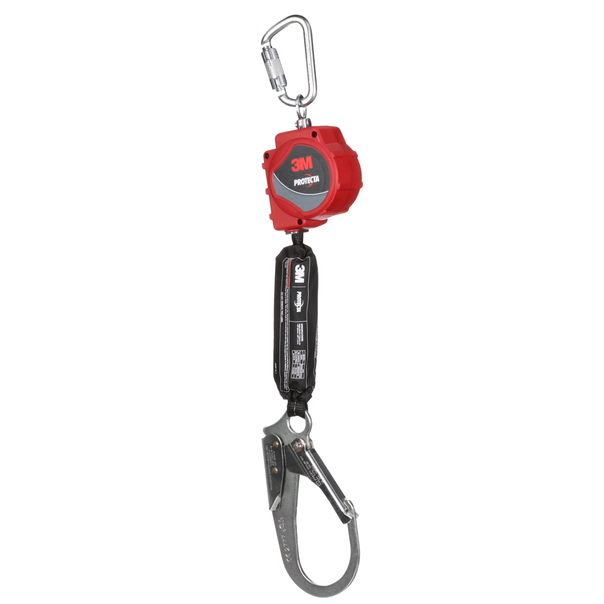 3M Protecta Self-Retracting Lifeline with Carabiner - Web - Steel Rebar Hook - 11 ft - 3100515