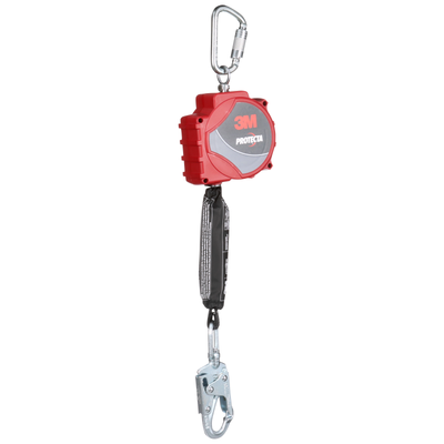 3M Protecta Self-Retracting Lifeline with Carabiner - Web - Steel Swivel Snap Hook - 20 ft - 3100516