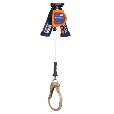 3M DBI-SALA Nano-Lok edge Personal Self-Retracting Lifeline - Galvanized Cable - 8 ft - 3500290