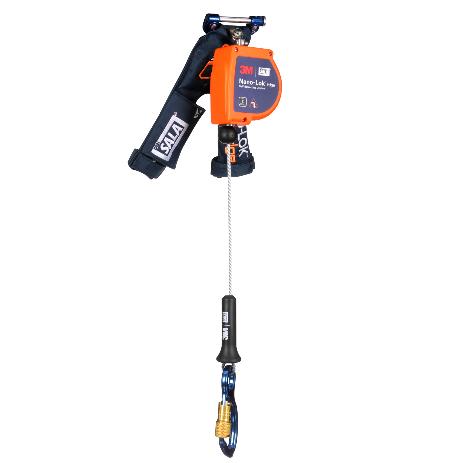 3M DBI-SALA Nano-Lok edge Personal Self-Retracting Lifeline - Galvanized Cable - 8 ft - 3500289