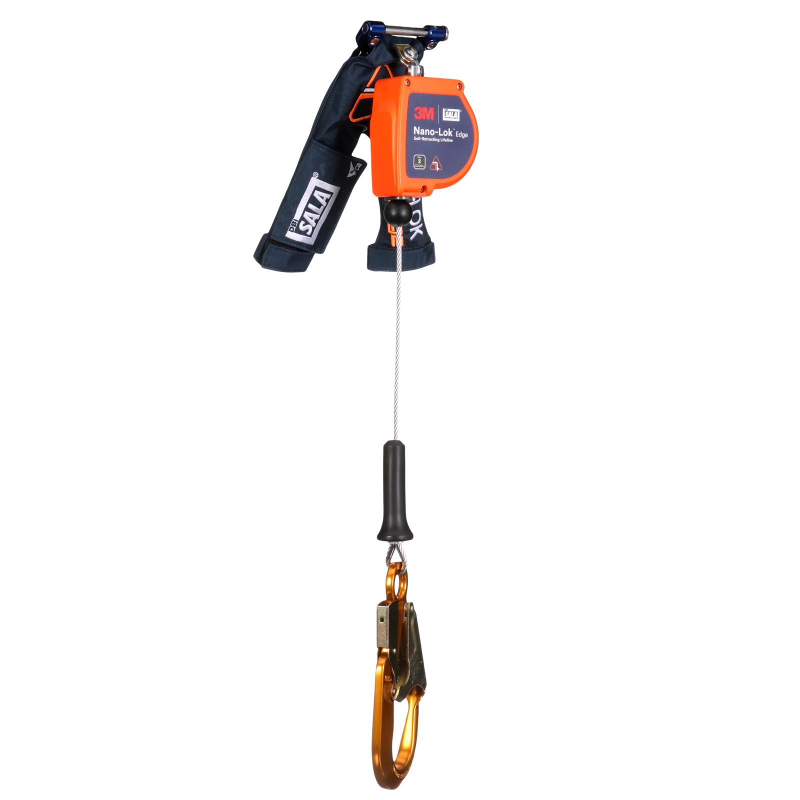 3M DBI-SALA Nano-Lok edge Personal Self-Retracting Lifeline - Galvanized Cable - 8 ft - 3500294