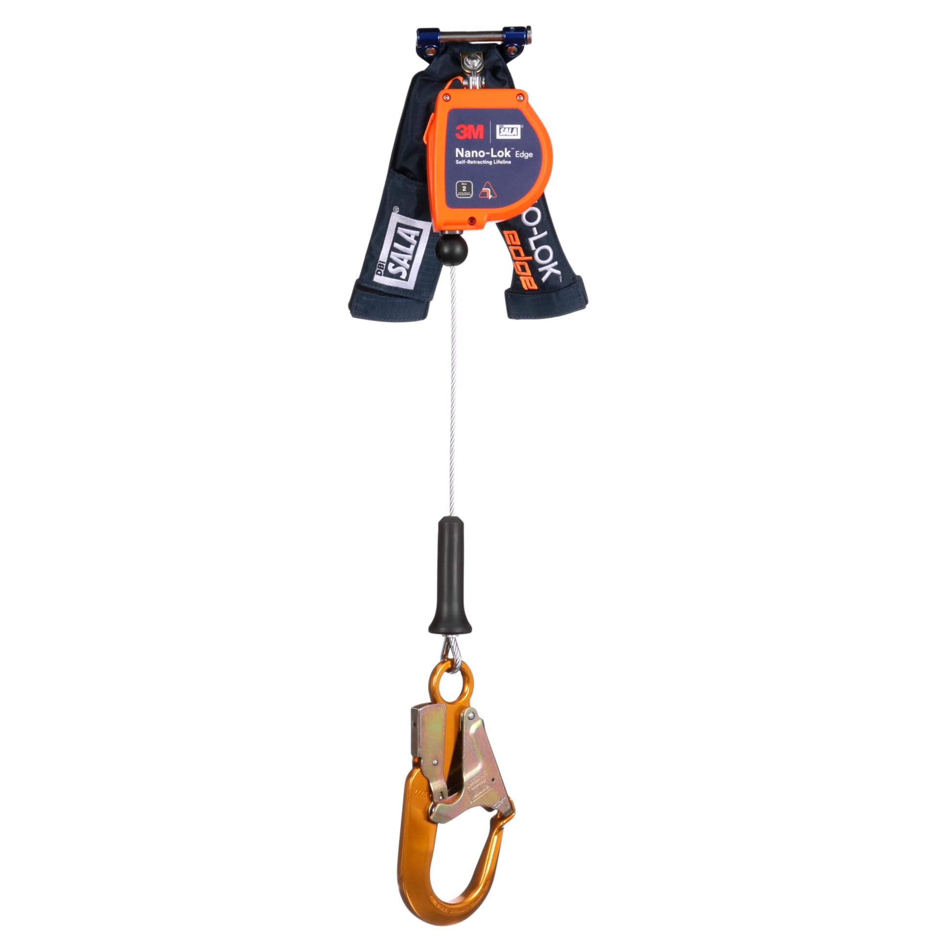 3M DBI-SALA Nano-Lok edge Personal Self-Retracting Lifeline - Galvanized Cable - 8 ft - 3500294
