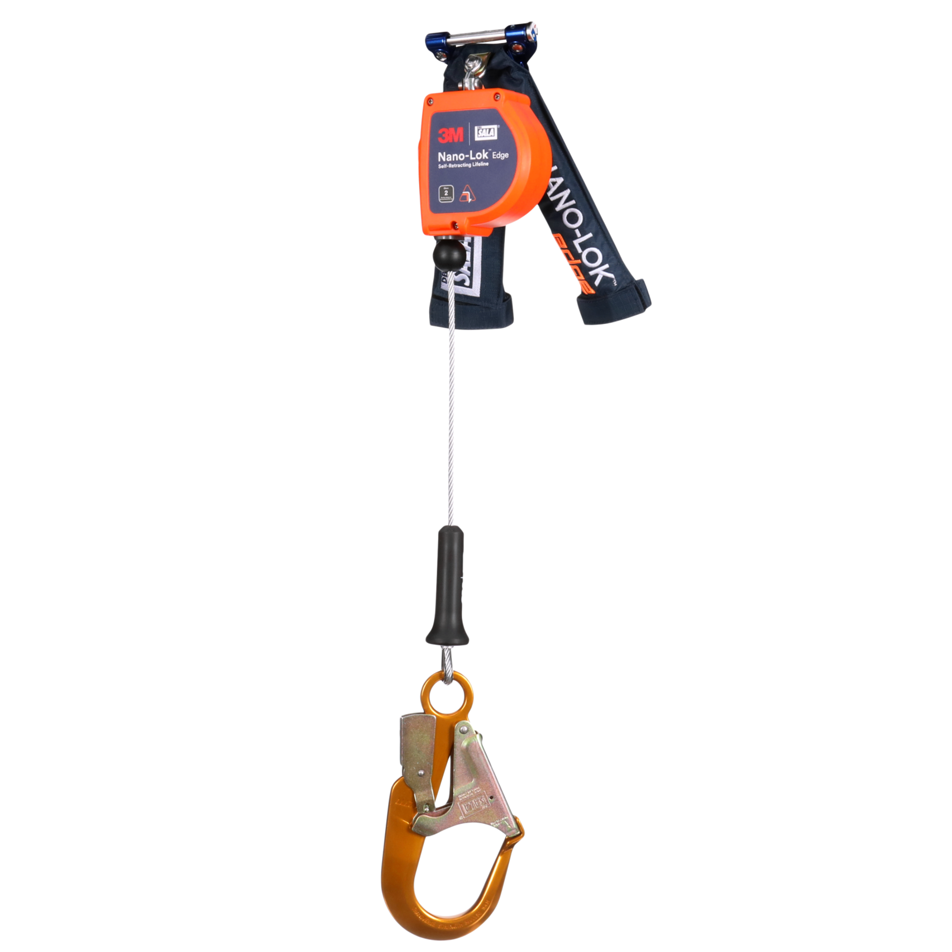 3M DBI-SALA Nano-Lok edge Personal Self-Retracting Lifeline - Galvanized Cable - 8 ft - 3500294