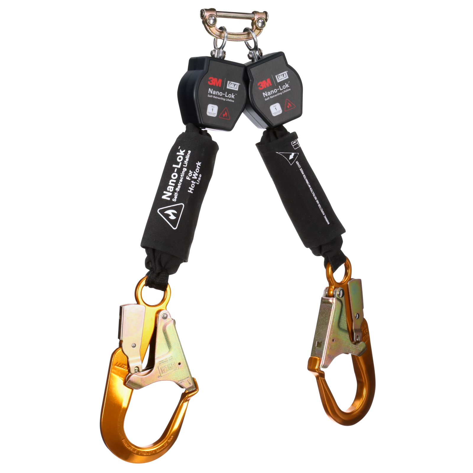 3M DBI-SALA Nano-Lok Hot Work Twin-Leg Personal Self-Retracting Lifeline - Kevlar Fiber Web - 6 ft - 3100570