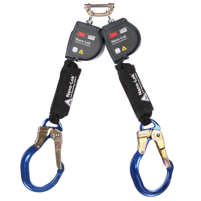 3M DBI-SALA Nano-Lok Arc Flash Twin-Leg Personal Self-Retracting Lifeline - Kevlar Fiber Web - 8 ft - 3100588
