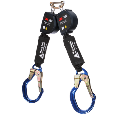 3M DBI-SALA Nano-Lok Arc Flash Twin-Leg Personal Self-Retracting Lifeline - Kevlar Fiber Web - 8 ft - 3100588