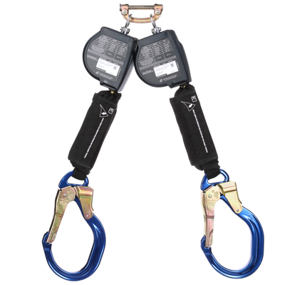 3M DBI-SALA Nano-Lok Arc Flash Twin-Leg Personal Self-Retracting Lifeline - Kevlar Fiber Web - 8 ft - 3100588