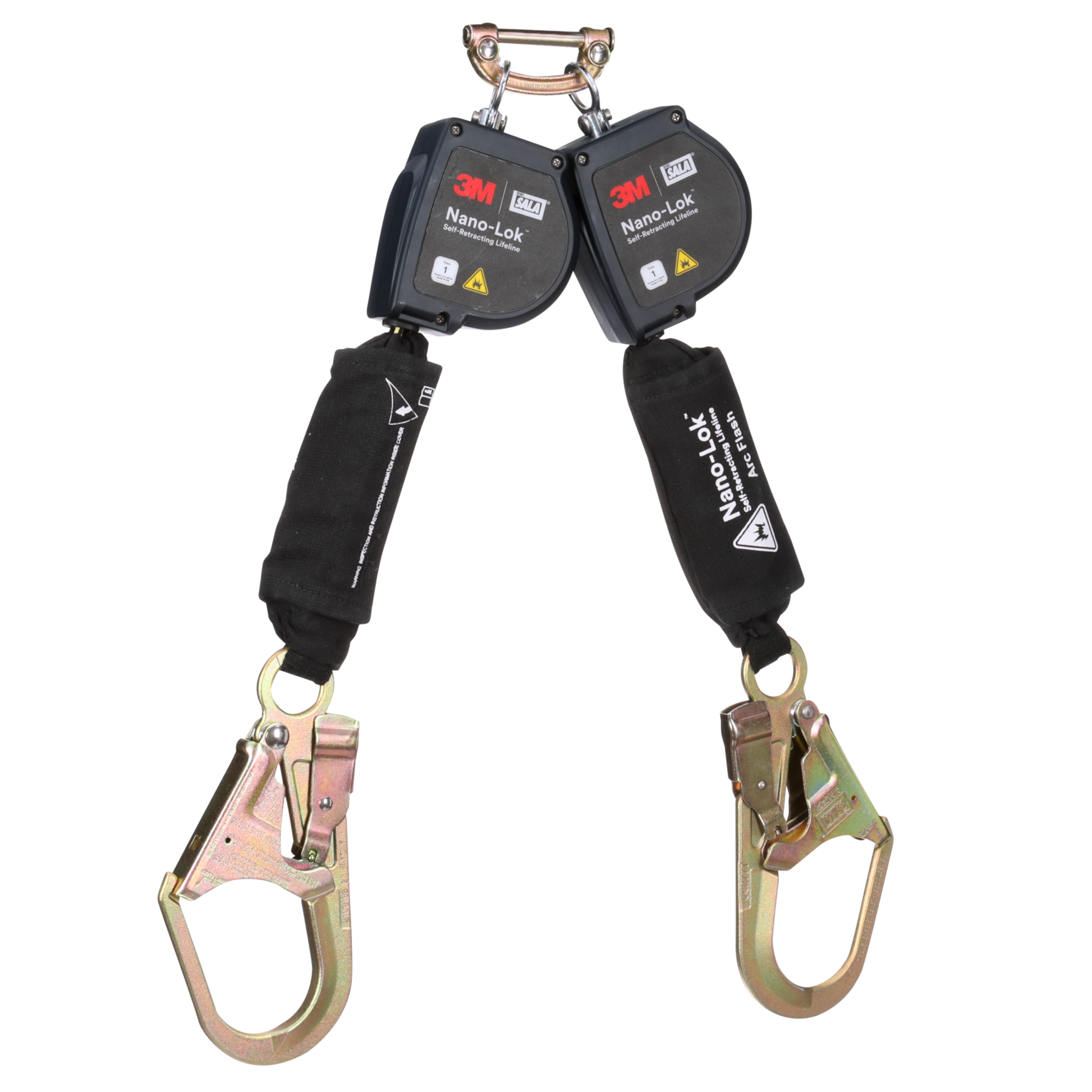 3M DBI-SALA Nano-Lok Arc Flash Twin-Leg Personal Self-Retracting Lifeline - Kevlar Fiber Web - 8 ft - 3100584