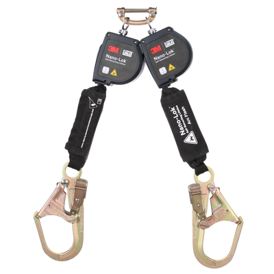3M DBI-SALA Nano-Lok Arc Flash Twin-Leg Personal Self-Retracting Lifeline - Kevlar Fiber Web - 8 ft - 3100584
