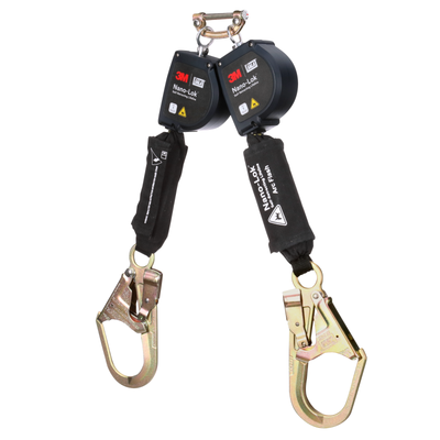 3M DBI-SALA Nano-Lok Arc Flash Twin-Leg Personal Self-Retracting Lifeline - Kevlar Fiber Web - 8 ft - 3100584