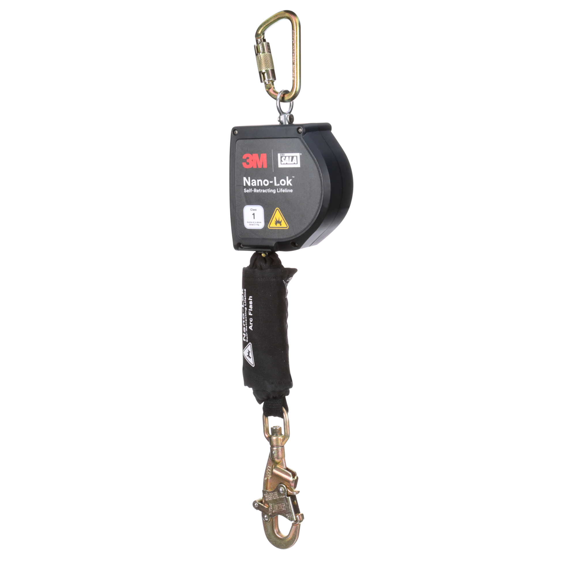 3M DBI-SALA Nano-Lok Arc Flash Self-Retracting Lifeline with Anchor Hook - Kevlar Fiber Web - 11 ft - 3100264