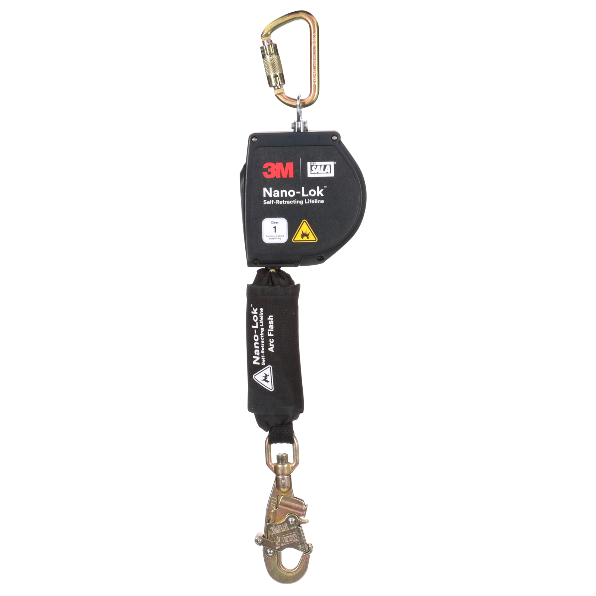 3M DBI-SALA Nano-Lok Arc Flash Self-Retracting Lifeline with Anchor Hook - Kevlar Fiber Web - 11 ft - 3100264
