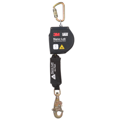 3M DBI-SALA Nano-Lok Arc Flash Self-Retracting Lifeline with Anchor Hook - Kevlar Fiber Web - 11 ft - 3100264