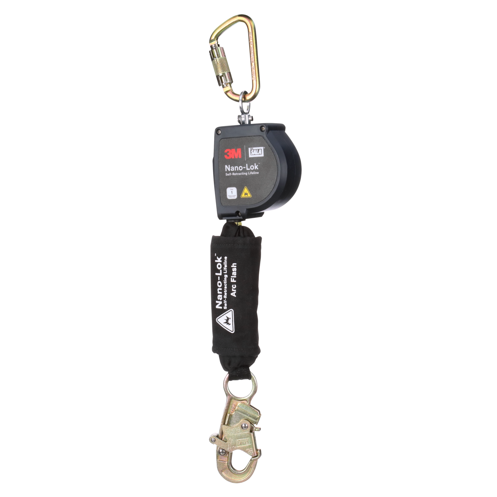 3M DBI-SALA Nano-Lok Arc Flash Self-Retracting Lifeline with Carabiner - Web - Steel Snap Hook - 8 ft - 3100580