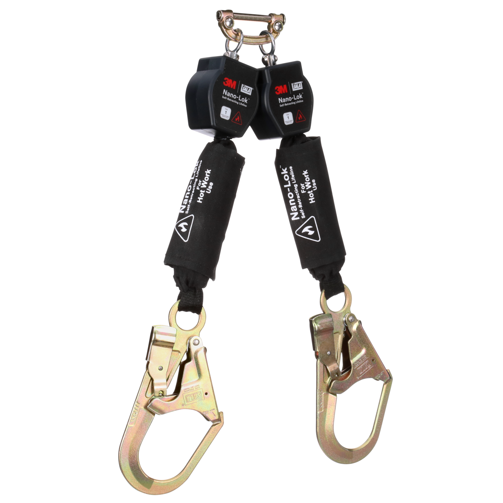 3M DBI-SALA Nano-Lok Hot Work Twin-Leg Personal Self-Retracting Lifeline - Kevlar Fiber Web - 6 ft - 3100567