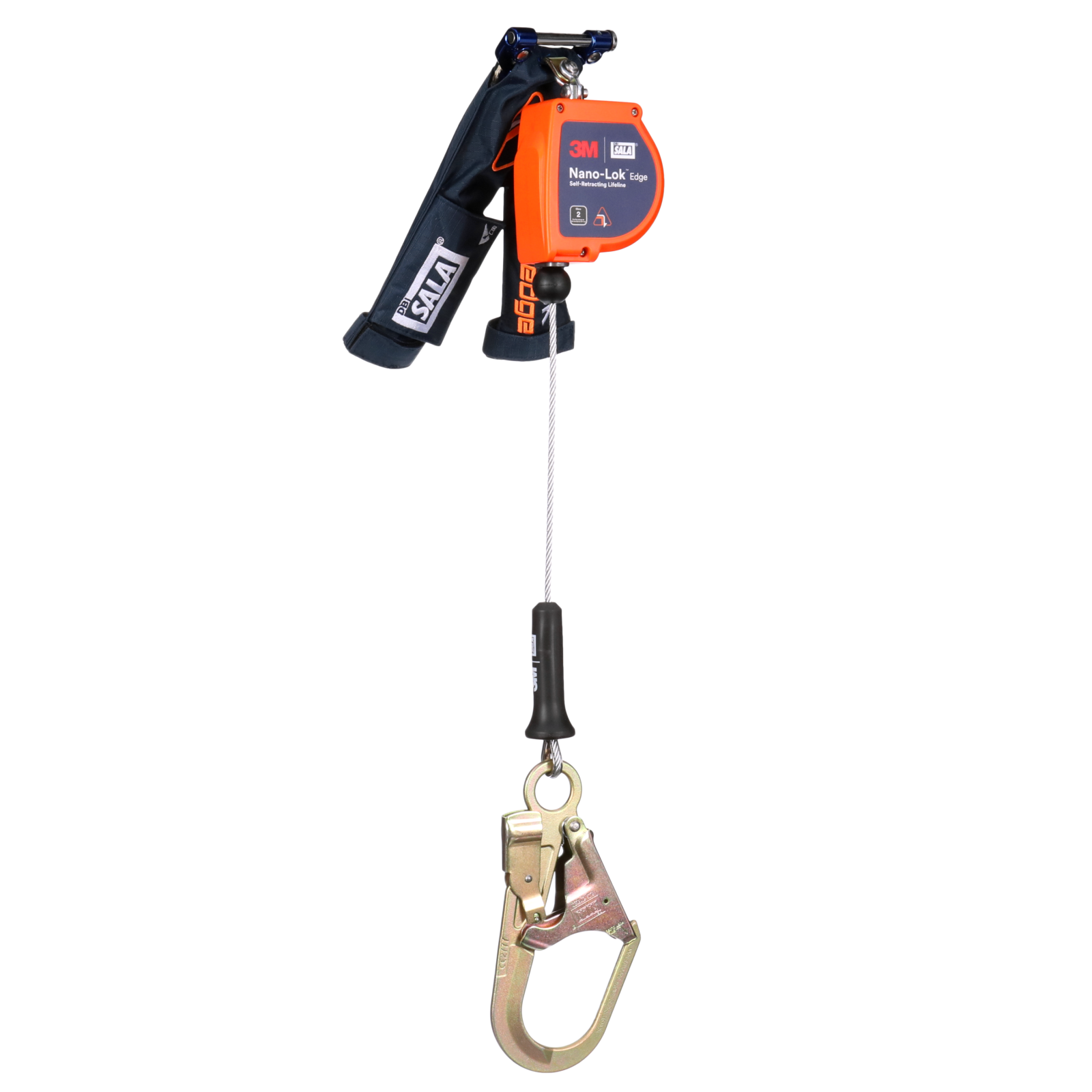 3M DBI-SALA Nano-Lok edge Personal Self-Retracting Lifeline - Galvanized Cable - 7.3 ft - 3500292