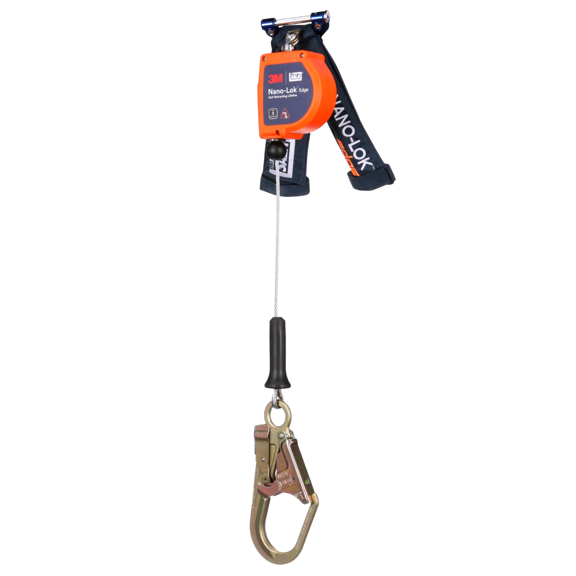 3M DBI-SALA Nano-Lok edge Personal Self-Retracting Lifeline - Galvanized Cable - 7.3 ft - 3500292